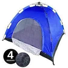 Barraca Automatica Monta Sozinha Ferias Camping 4 Pessoas