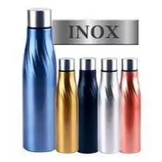 Garrafa Squeeze 1 Litro Inox Lieve Cor Metalica