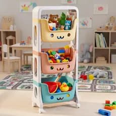 Organizador Infantil Brinquedos Multiuso C/ 3 Prateleiras