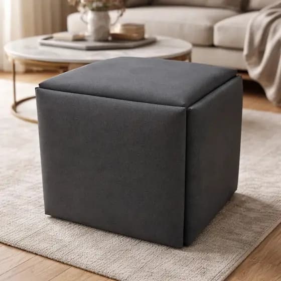 Puff Modular Banco 5 Em 1 Multiuso Versátil Decoração