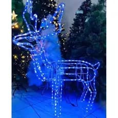 Armação Rena de Natal Macho 196 Led C/ Movimento Grande - 220v