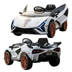 Carro Elétrico Infantil Lamborghini Esportivo com Som Música Luz Controle Motor 2x380w - até 30kg