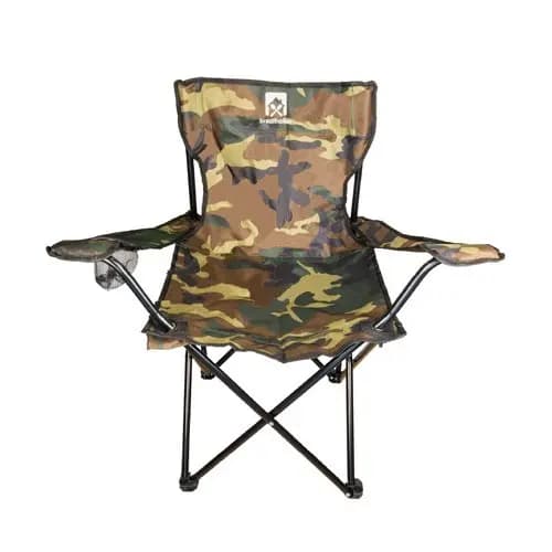 Cadeira  Camuflada Camping Pesca Dobrável Com Bolsa  Brazil House  Dobrável Suporta  Até 120kg Verde