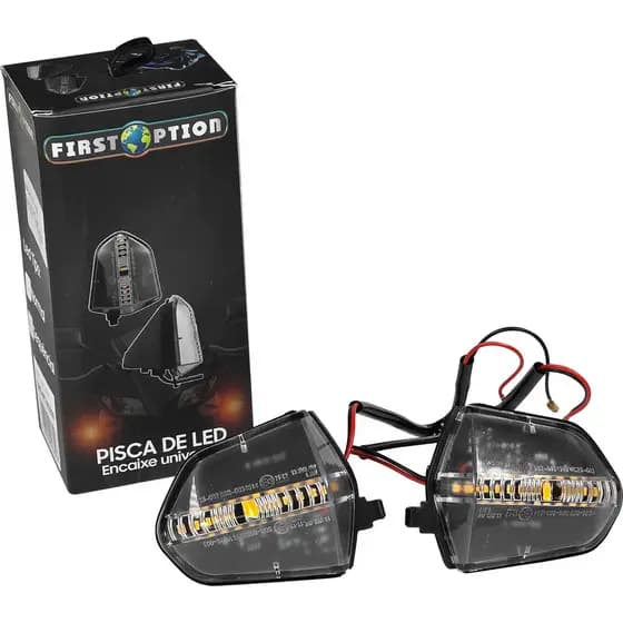 Led Para Motocicleta Plug and Play Alta Durabilidade Preto Modelo 228 1 Par Honda Pop 110i