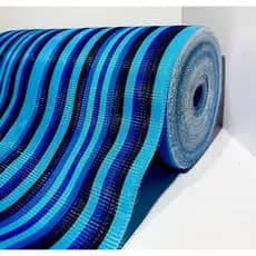 Tecido para Reformar Cadeira de Praia Polietileno 43cm – Listrado Azul Super Resistente para Bolsas e Artesanato 10 M