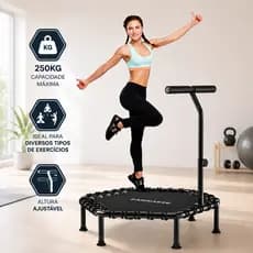Jump Profissional Academia 250kg Cama Elastica Trampoli Mini Trampolim Para Uso DoméStico Capacidade De Carga Melhora