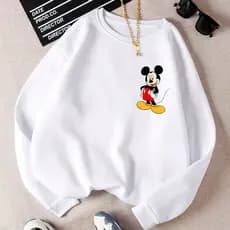 Moletom Careca Gola Redonda Blusa Frio Básico Casaco Feminino Flanelado Algodão Qualidade