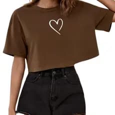 Cropped Feminino Estampado Tendência Verão Moda Blogueira Croped Excelente Qualidade 100% Algodão