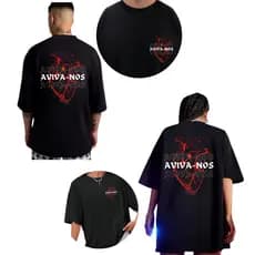 Camiseta Oversized Masculina Feminina Aviva-nos Cristã Fé Jesus Igreja Gospel Algodão Premium Envio Imediato