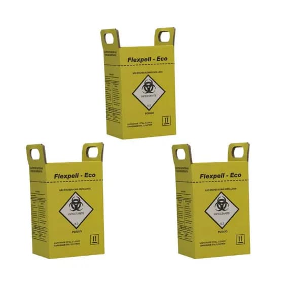 Kit 3 Caixas Coletoras 3 litros Eco Flexpell