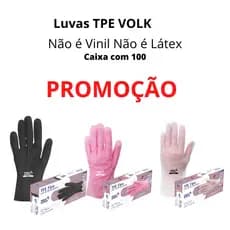 Luvas Descartável TPE Flex (Viniflex) VOLK c/100