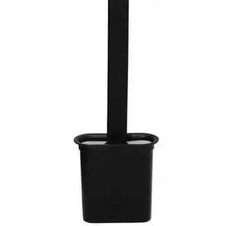 Escova Sanitária De Silicone Para Limpar Privada Banheiro Vaso Sanitário Com Suporte e Adesivo Para Parede