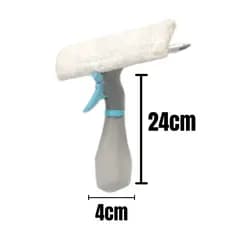 Mop Spray com Reservatório 250ml Vidro Rodo 3 Em 1 Limpeza em Geral Vidro Janela