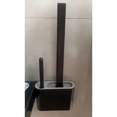 2 em 1  Escova de Silicone para Vaso Sanitário - Base de Banheiro Privada, Alta Eficiência