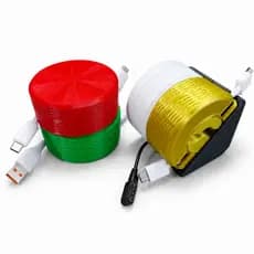 Organizador de Cabos Mesa Porta Cabos Enrolador Fio USB USB-C Carregador Organizador de Escritório Home Office