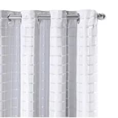 Cortina Voil Xadrez para sala e quarto  De 2.80 x 1.80 C/Forro microfibra Com Ilhos cromado para varão