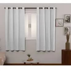 Cortina linho cru Com Ilhos Tabaco De 2.60 x 1.40 para Decorar sua sala ,Quarto e escritório