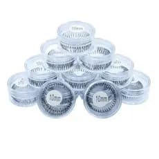 Kit 12 Cílios Tufo No Pote Alongamento Extensão Tufinho 10mm