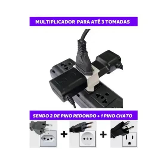 Adaptador De Microondas 20a Resistente Não Derrete Tomada