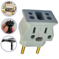 Adaptador De Microondas 20a Resistente Não Derrete Tomada Top