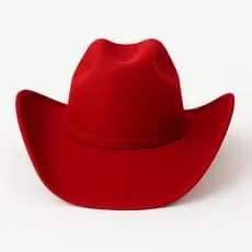 Chapéu Country Ana Castela Vermelho Luxo Boiadera Rodeio Sertanejo Cowgirl
