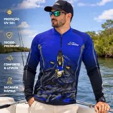 CAMISETA, CAMISA DE PESCA UV50+ PESCADOR, BLUSA DE PESCARIA CAIAQUEIRO