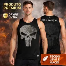 CAMISETA REGATA DRY-FIT PROTEÇÃO UV50+ PARA ACADEMIA, TREINO, CORRIDA