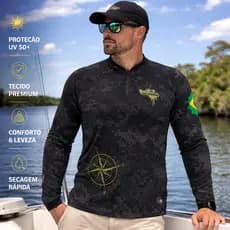 CAMISA DE PESCA UV50+, CAMIUFLADA, PESCARIA, CAMISETA DE PESCA, BLUSA DE PESCA