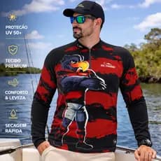 CAMISA, CAMISETA, BLUSA  DE PESCA, PESCARIA URUBU PESCADOR PROTEÇÃO UV50+