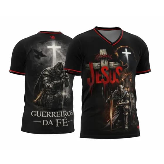 CAMISA, CAMISETA, BLUSA JESUS CRISTO, FE DRYFIT UV50+