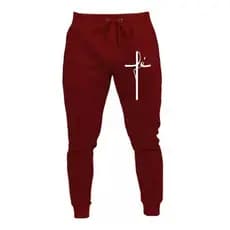 Calça Masculina Moletom Fé religião Academia Envio Imediato Promoção