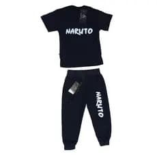 Conjunto Calça Moletom + Camiseta Naruto Infantil Unixess 2 A 8 Anos Oferta
