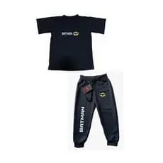Kit Calça Moletom + Camisa Infantil Batman Personagens Heroi Oferta
