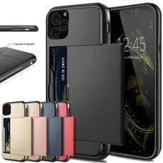 Carcaça Da Carteira iPhone 16 15 14 Pro 14max 13 Max 12 SE 2020 11 8 7 6 6s Plus XR X XS Porta-Cartões Armadura Do Ônibus Capa À Prova De Choque
