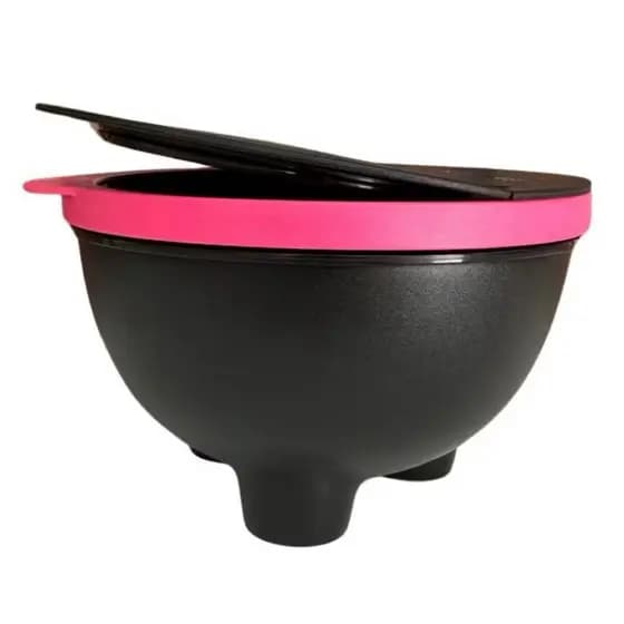 Tupperware Saleiro preto e rosa 450g
