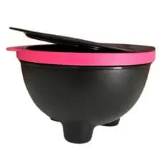 Tupperware Saleiro preto e rosa 450g