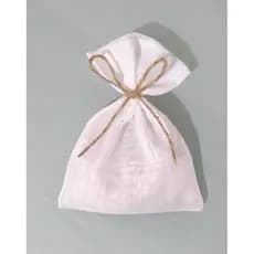 10 Saquinho Tecido Linho Branco 10X15 Embalagem Lembrancinha Casamento Aniversário Formatura Maternidade Nascimento