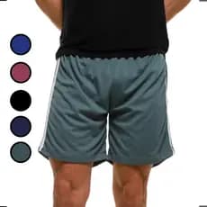 Bermuda Masculina Esportiva com Listras – Short Leve e Confortável do P ao G5
