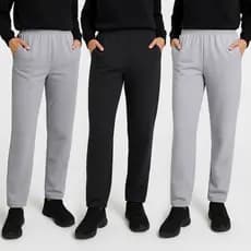 Calça Moletom Feminina Peluciada com Bolso e Cós Elástico – Conforto e Estilo