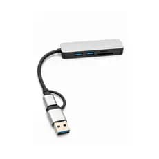 Hub Usb 5 Portas Extensor Adaptador USB C USB 3.1 SD TF Compatível  Mac Windows Linux