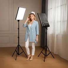 Kit Ring Light  Luminária 16 Pol Led Iluminador Com Tripé 2,10 Profissional Estudio Portátil