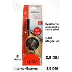 Antena para TV  HDTV interna/externa 5 mts
