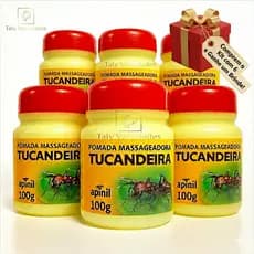 Kit 6 Pomadas Tucandeira 100g Apinil Original