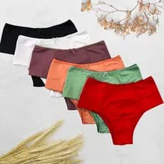 Kit 4 Cinta Modeladora Feminina Pala Dupla calcinha cintura alta Calcinha cós alto segura barriga