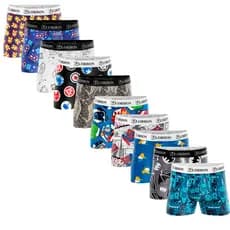 Kit 10 Cuecas Boxer Box Infantil Microfibra Estampada