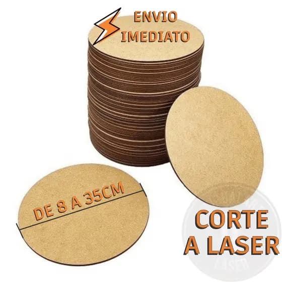 Kit Sousplat Supla Soupla Suplat Mesa Posta Jogo Americano Artesanato Mdf cru