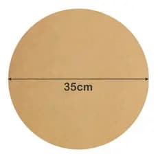 Kit 10 Sousplat 35cm Supla Soupla Suplat Mesa Posta Jogo Americano Artesanato Mdf cru