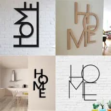 Aplique de Parede Home Quadro Decorativo Vazado MDF Cru 3mm Arte Decoração