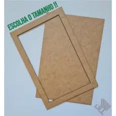 Kit 10 Quadro Moldura Mdf Cru 3mm - Diversos Tamanhos