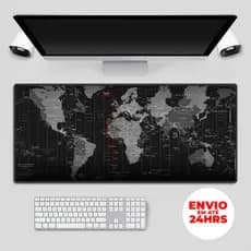 Mouse Pad Grande Mapa Mundial Antiderrapante Impermeável Gamer Escritório Mesa Teclado Preciso